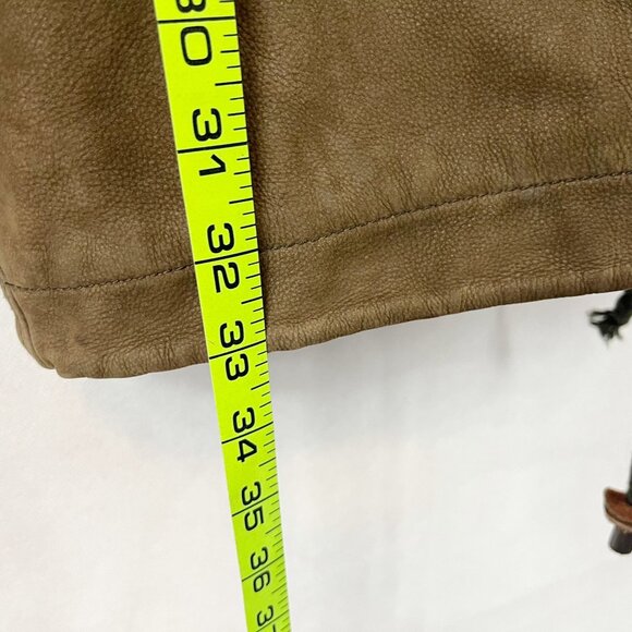 Timberland Weatherproof Calf Skin Leather Heavy Jacket Brown Distressed MEDIUM - Picture 10 of 10